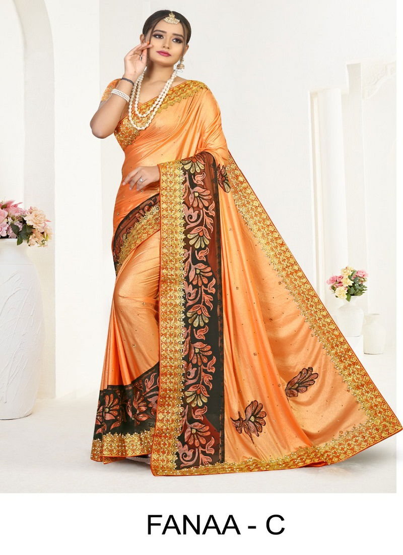 Ronisha Fanaa Festive Wear Imported Lycra Latest fancy  Designer Saree Collection